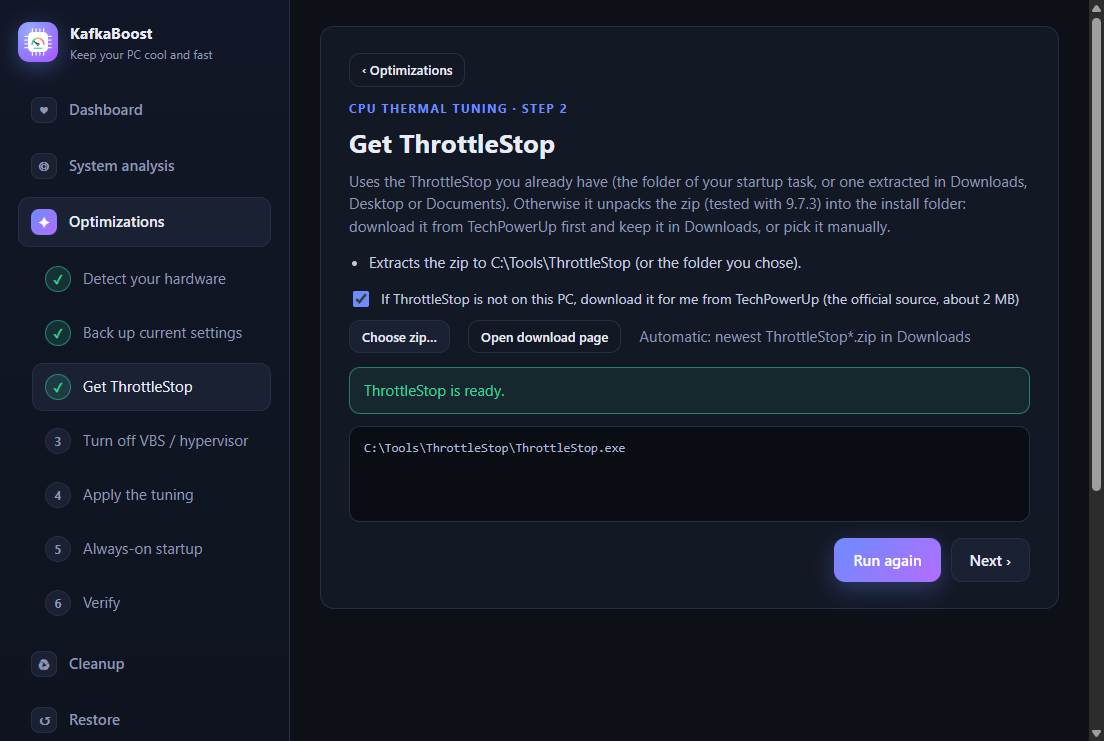 Wizard step 2: get ThrottleStop from a zip